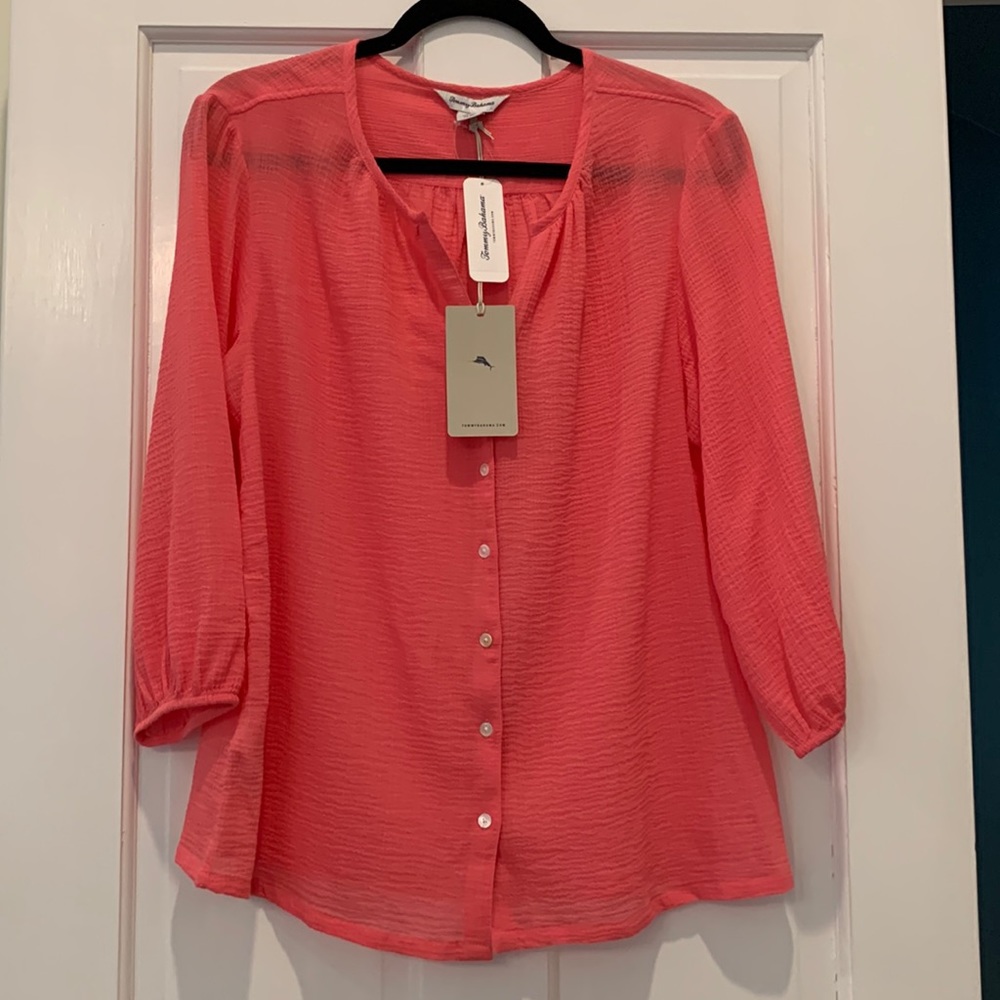 TOMMY BAHAMA Lana Bay Gauze Top Tutti Frutti Size Small NWT